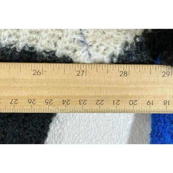 NWOT Kangol X H&M Wool Blend Chunky Striped Knit Oversized Sweater Women's M - Picture 12 of 12